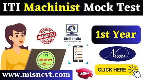 cnc machine operator test|cnc 1st year mock test.